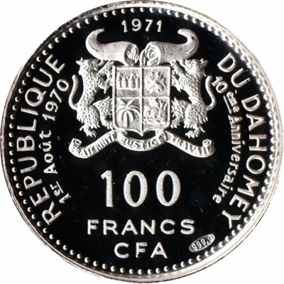 100 Francs Independence front