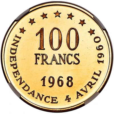 100 Francs Independence back