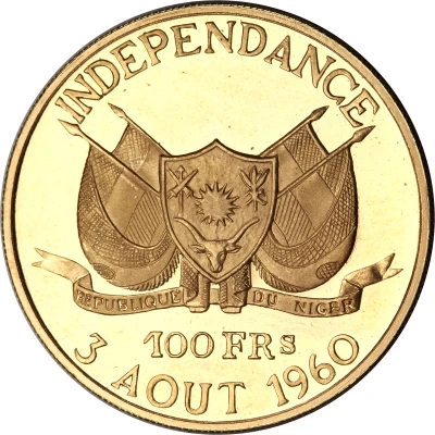 100 Francs Independence front