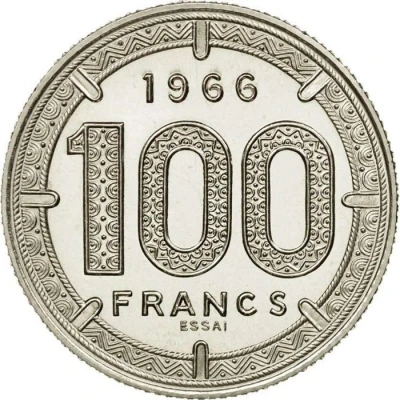 100 Francs Pattern back