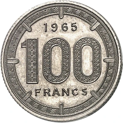 100 Francs Pattern back