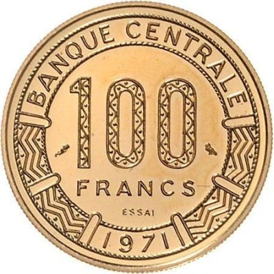 100 Francs Pattern back