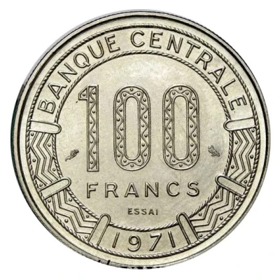 100 Francs Pattern back