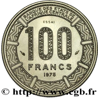 100 Francs Pattern back