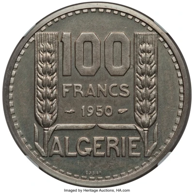 100 Francs Piedfort Essai back