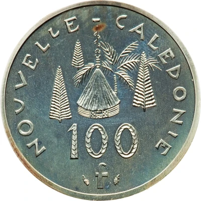 100 Francs Piedfort silver back