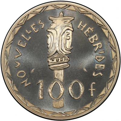 100 Francs Piedfort back