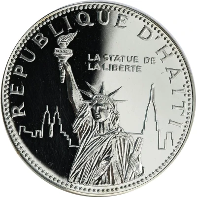 100 Gourdes Statue of Liberty front