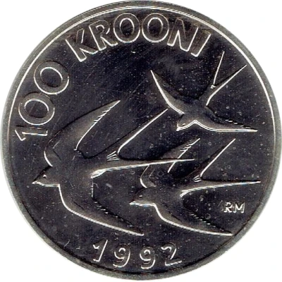 100 Krooni Monetary Reform back