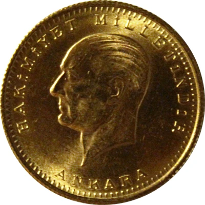 100 Kuruş Tam Cumhuriyet Altini; Gold Bullion Coinage back