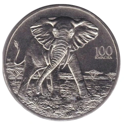 100 Kwacha African Elephant back