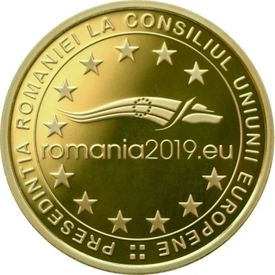 100 Lei Presidency of the Council of the European Union back