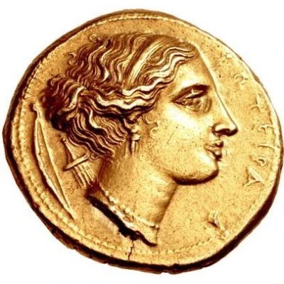 100 Litrai - Agathocles 310 BC - 305 BC back