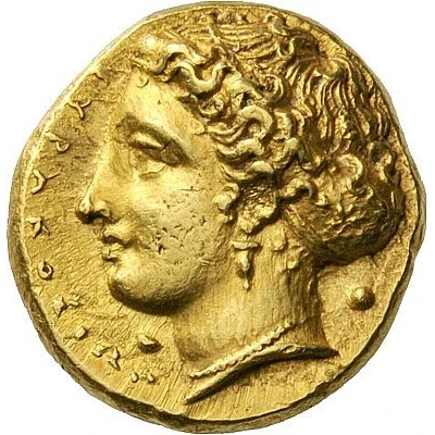 100 Litrai - Dionysios I 405 BC - 400 BC front