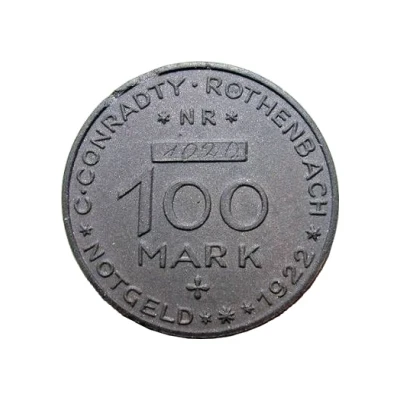 100 Mark - Röthenbach C. Conradty front