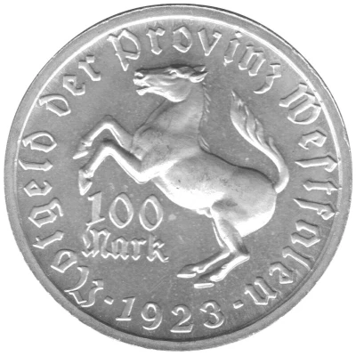 100 Mark - Westfalen Annette v. Droste-Hülshoff front