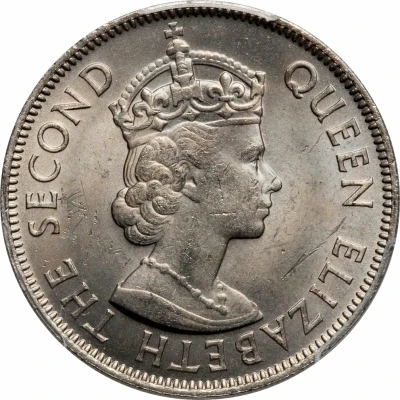 100 Mils - Elizabeth II 1st portrait front