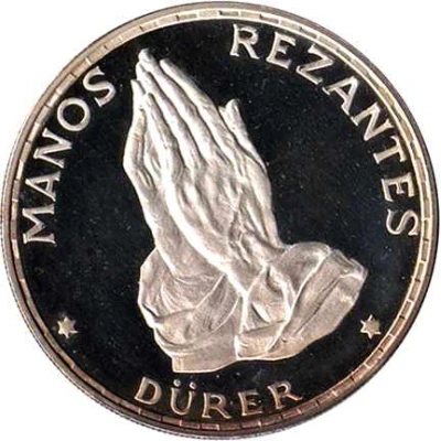 100 Pesetas Guineanas Dürer's Praying Hands back