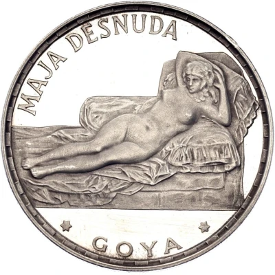 100 Pesetas Guineanas Maja Desnuda back