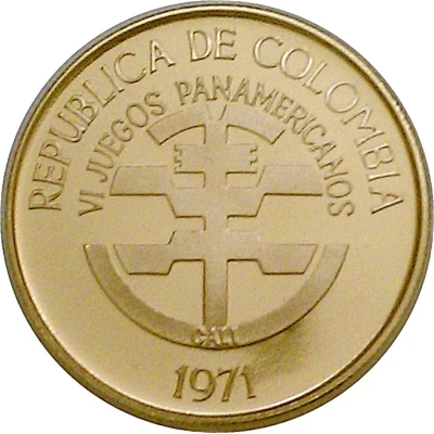 100 Pesos 6th Pan American Games front