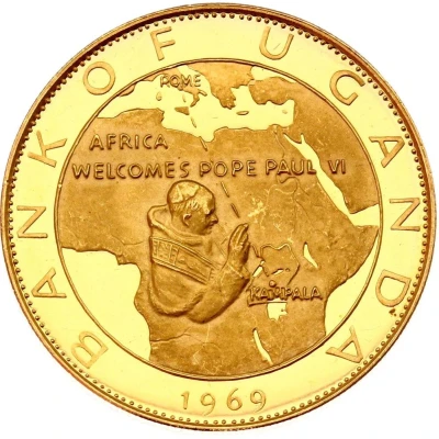 100 Shillings Pope Paul VI back