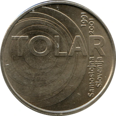 100 Tolarjev Slovenia and the Tolar Anniversary back