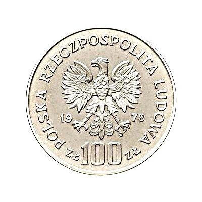 100 Zlotys Adam Mickiewicz - with hair under left eye; Trial Strike front