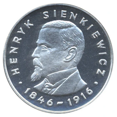 100 Zlotys Henryk Sienkiewicz back