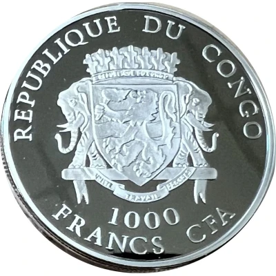 1000 Francs A.R.A. Libertad ND front