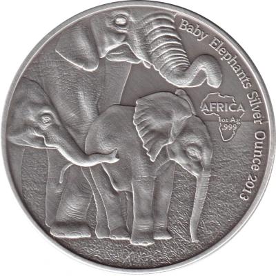 1000 Francs Baby Elephants back