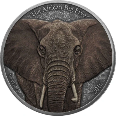 1000 Francs CFA African Big Five - Elephant; Colored back