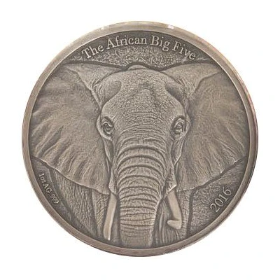 1000 Francs CFA African Big Five - Elephant back