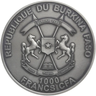 1000 Francs CFA Buffalo front