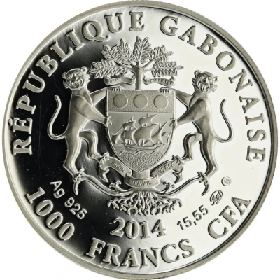 1000 Francs CFA Capricorn front