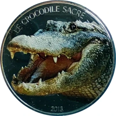 1000 Francs CFA Crocodile - colored back