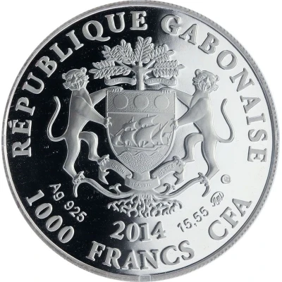 1000 Francs CFA Gemini front