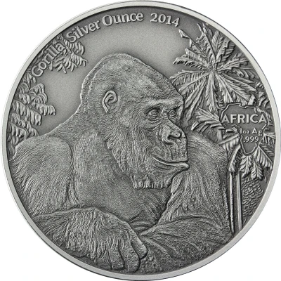 1000 Francs CFA Gorilla back