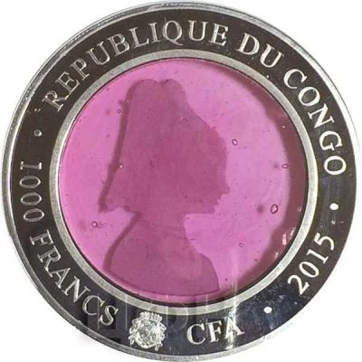 1000 Francs CFA Murano Glass front