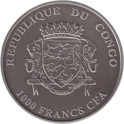 1000 Francs CFA Okapi front