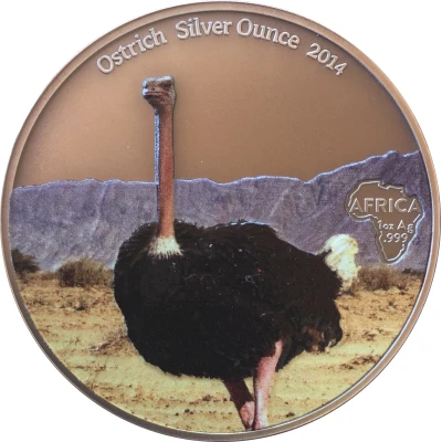 1000 Francs CFA Ostrich back