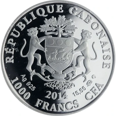 1000 Francs CFA Sagittarius front