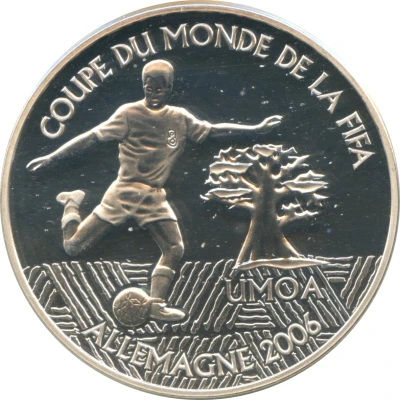 1000 Francs CFA Soccer World Championship back