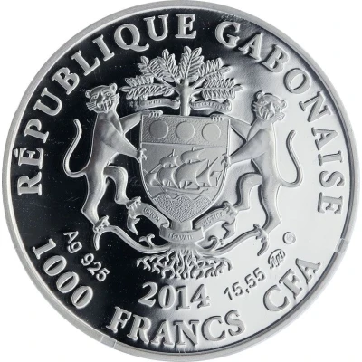 1000 Francs CFA Virgo front