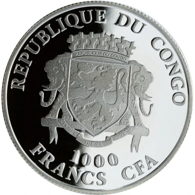 1000 Francs CFA Year of the Goat front