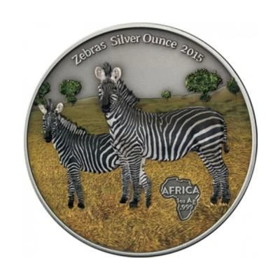 1000 Francs CFA Zebra back