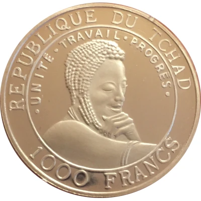 1000 Francs FIFA World Cup, France front