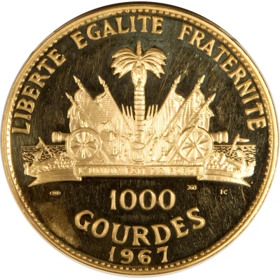 1000 Gourdes Dr. François Duvalier back