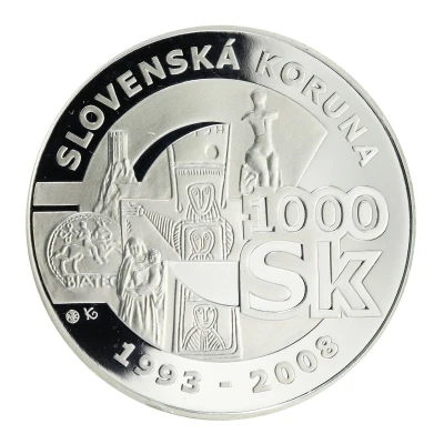 1000 Korún Farewell To The Slovak Koruna back