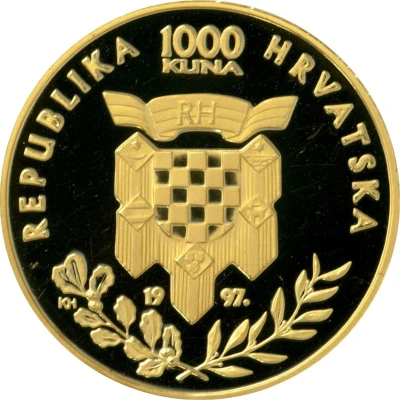 1000 Kuna Franjo Tuđman front