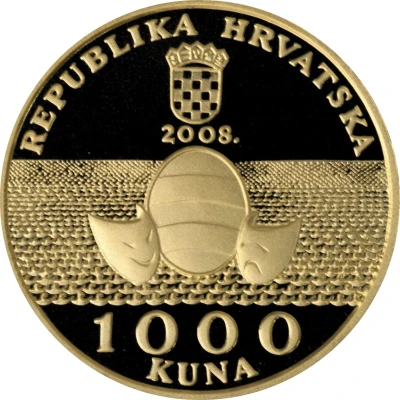 1000 Kuna Marin Držić front